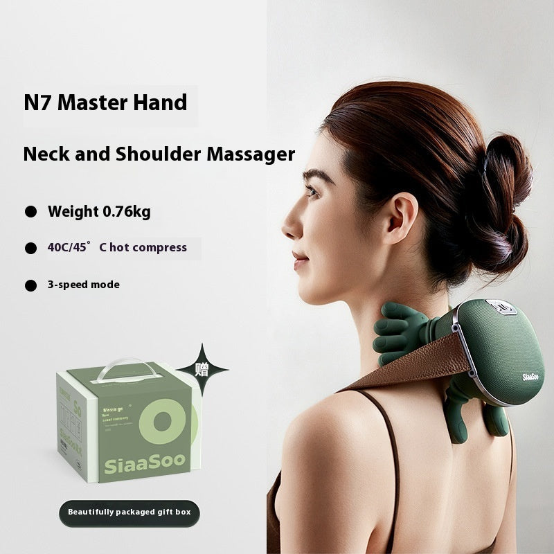 Say Goodbye to Neck Pain! N7 Master Hand Heated Shoulder Massager