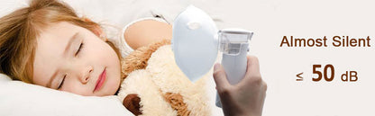 Portable Silent Nebulizer - Handheld Asthma Atomizer for Kids & Adults