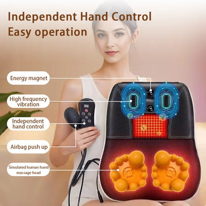 Relax Anywhere! Manufacturer Direct Electric Shiatsu Massager – Deep kneading, neck & back relief with heat and vibration. Perfect for home, office, or car!
