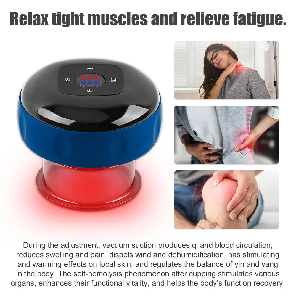 Multi-Functional Electric Cupping & Scraping Device Ultimate Pain Relief!