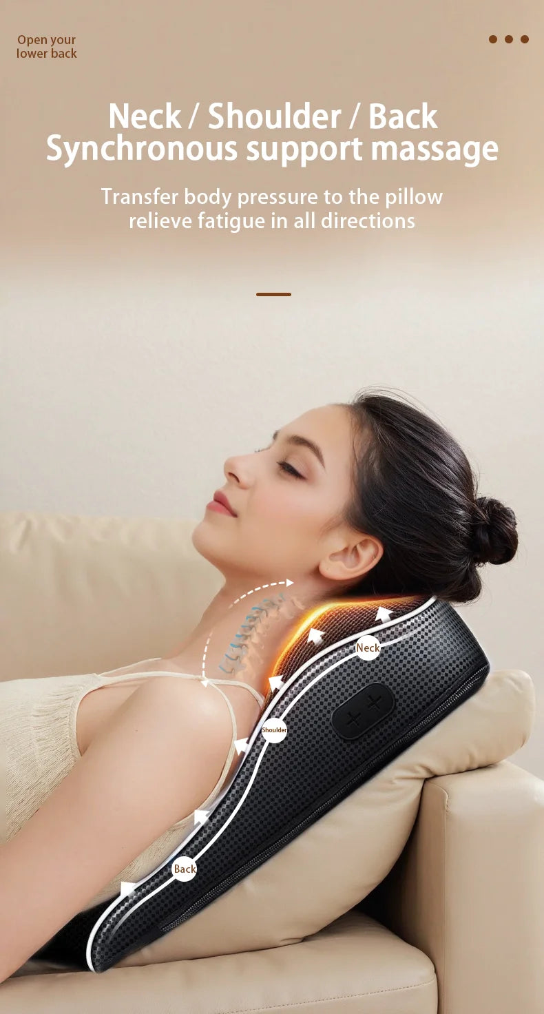 Relax Anywhere! Manufacturer Direct Electric Shiatsu Massager – Deep kneading, neck & back relief with heat and vibration. Perfect for home, office, or car!