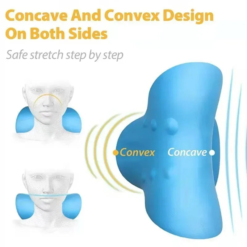 Neck & Shoulder Stretcher Massage Pillow – Instant Pain Relief!
