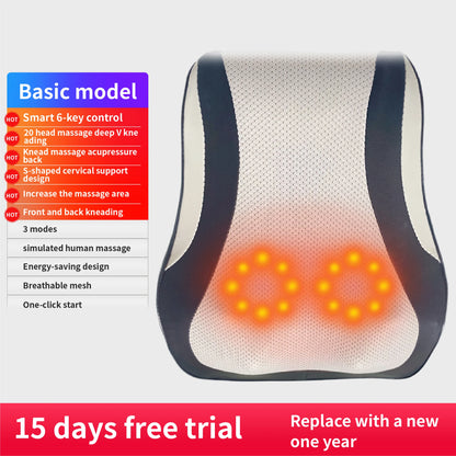 Relax Anywhere! Manufacturer Direct Electric Shiatsu Massager – Deep kneading, neck & back relief with heat and vibration. Perfect for home, office, or car!