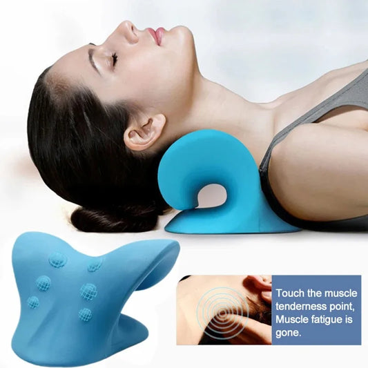 Neck & Shoulder Stretcher Massage Pillow – Instant Pain Relief!