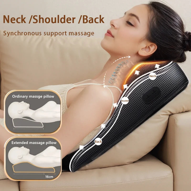 Relax Anywhere! Manufacturer Direct Electric Shiatsu Massager – Deep kneading, neck & back relief with heat and vibration. Perfect for home, office, or car!