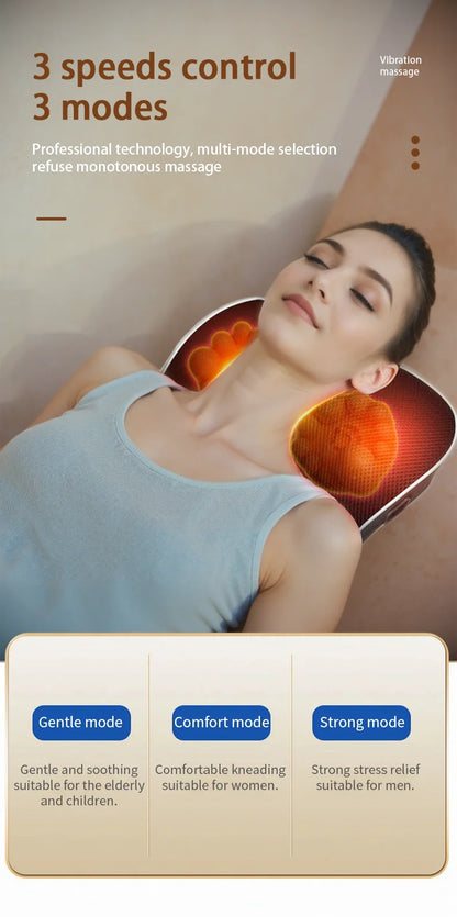 Relax Anywhere! Manufacturer Direct Electric Shiatsu Massager – Deep kneading, neck & back relief with heat and vibration. Perfect for home, office, or car!