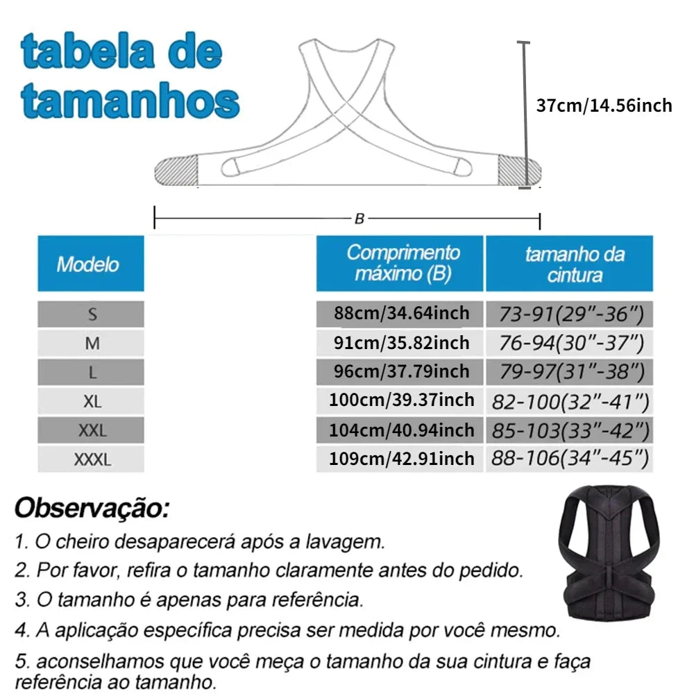 Premium Adjustable Back & Shoulder Posture Corrector – Pain Relief & Spine Alignment Support for Men & Women