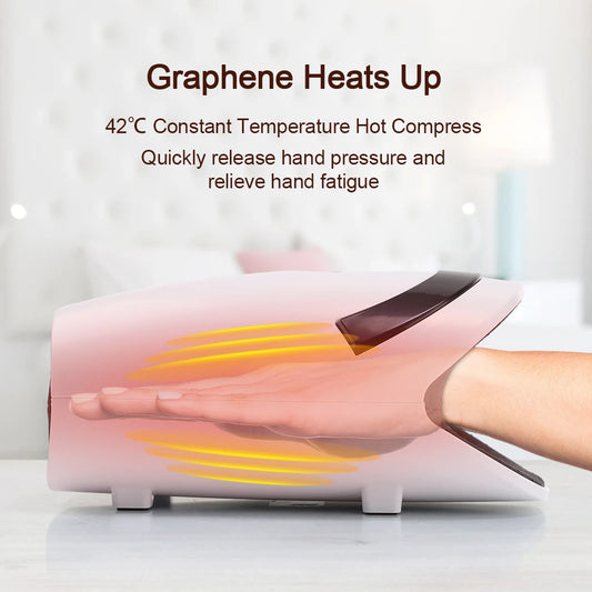 Relieve wrist pain, arthritis, and hand fatigue with our Cordless Hand Massager Machine