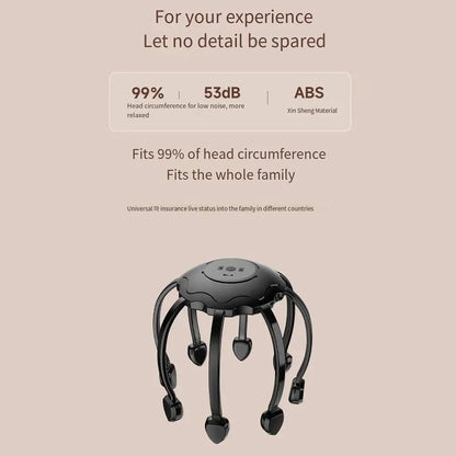 Indulge in Ultimate Relaxation: Electric Octopus Claw Head Scalp Massager
