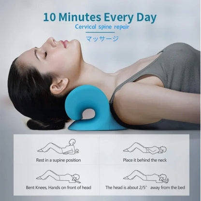 Neck & Shoulder Stretcher Massage Pillow – Instant Pain Relief!