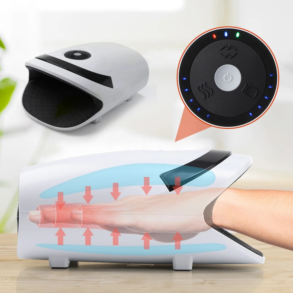 Relieve wrist pain, arthritis, and hand fatigue with our Cordless Hand Massager Machine