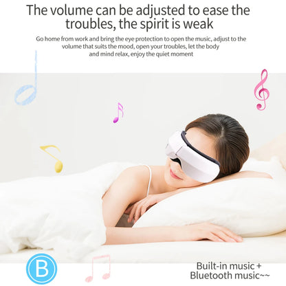 Rechargeable Heated Eye Massager with Vibration & Bluetooth Music – Eye Strain Relief, Dark Circles, Puffiness & Sleep Aid – Foldable Portable Eye Therapy Mask