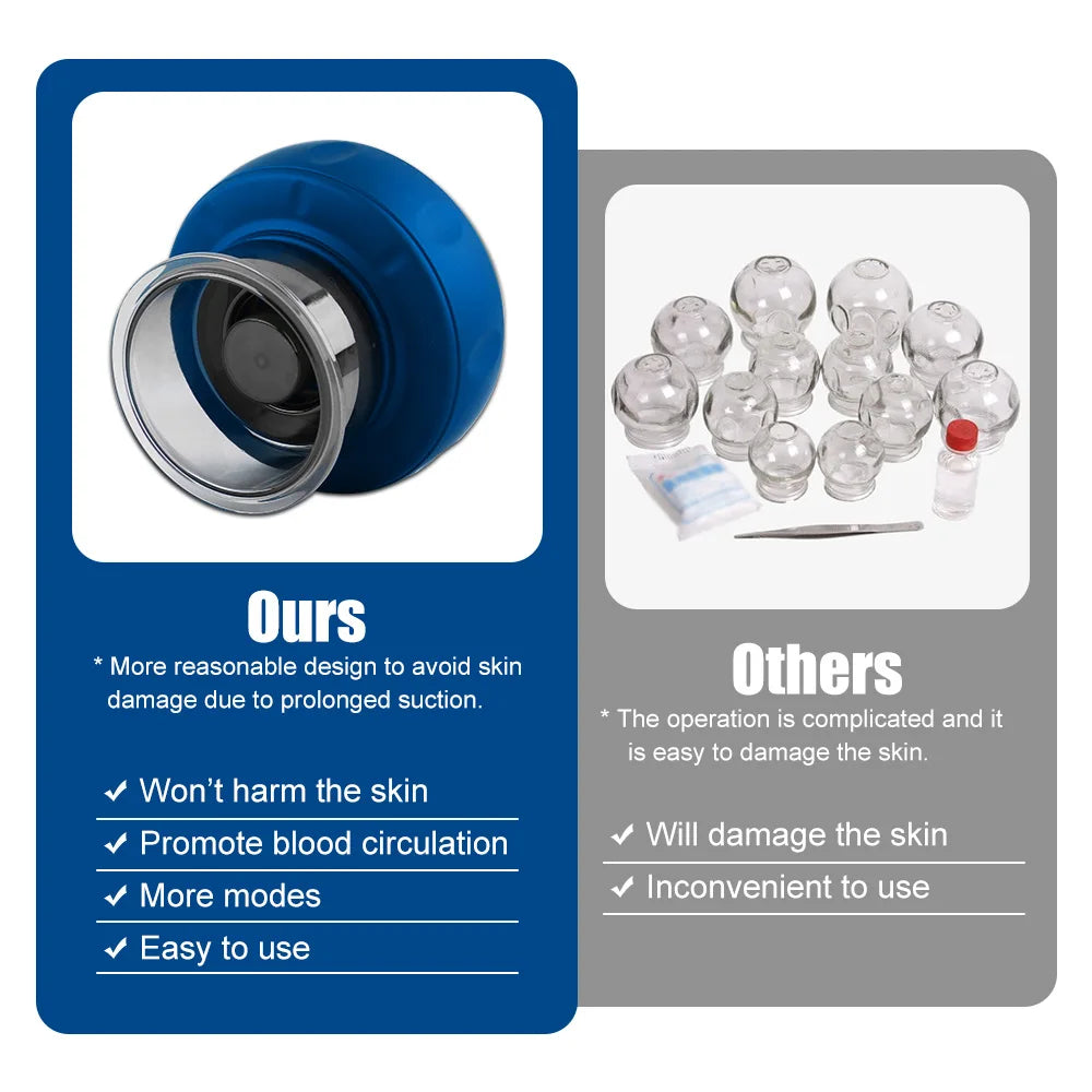 Multi-Functional Electric Cupping & Scraping Device Ultimate Pain Relief!