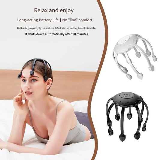 Indulge in Ultimate Relaxation: Electric Octopus Claw Head Scalp Massager