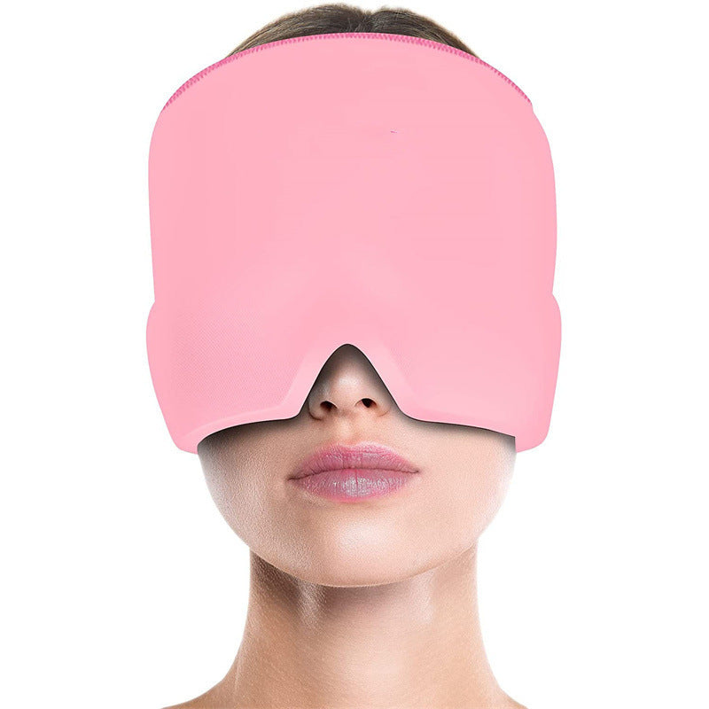 Migraine Relief Ice Pack Hat – Cooling Gel Eye Mask for Headache & Stress Relief