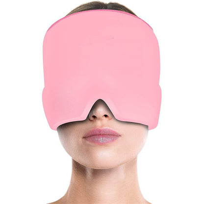 Migraine Relief Ice Pack Hat – Cooling Gel Eye Mask for Headache & Stress Relief