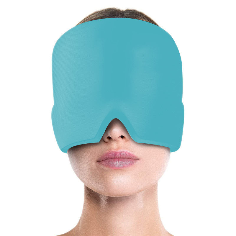 Migraine Relief Ice Pack Hat – Cooling Gel Eye Mask for Headache & Stress Relief